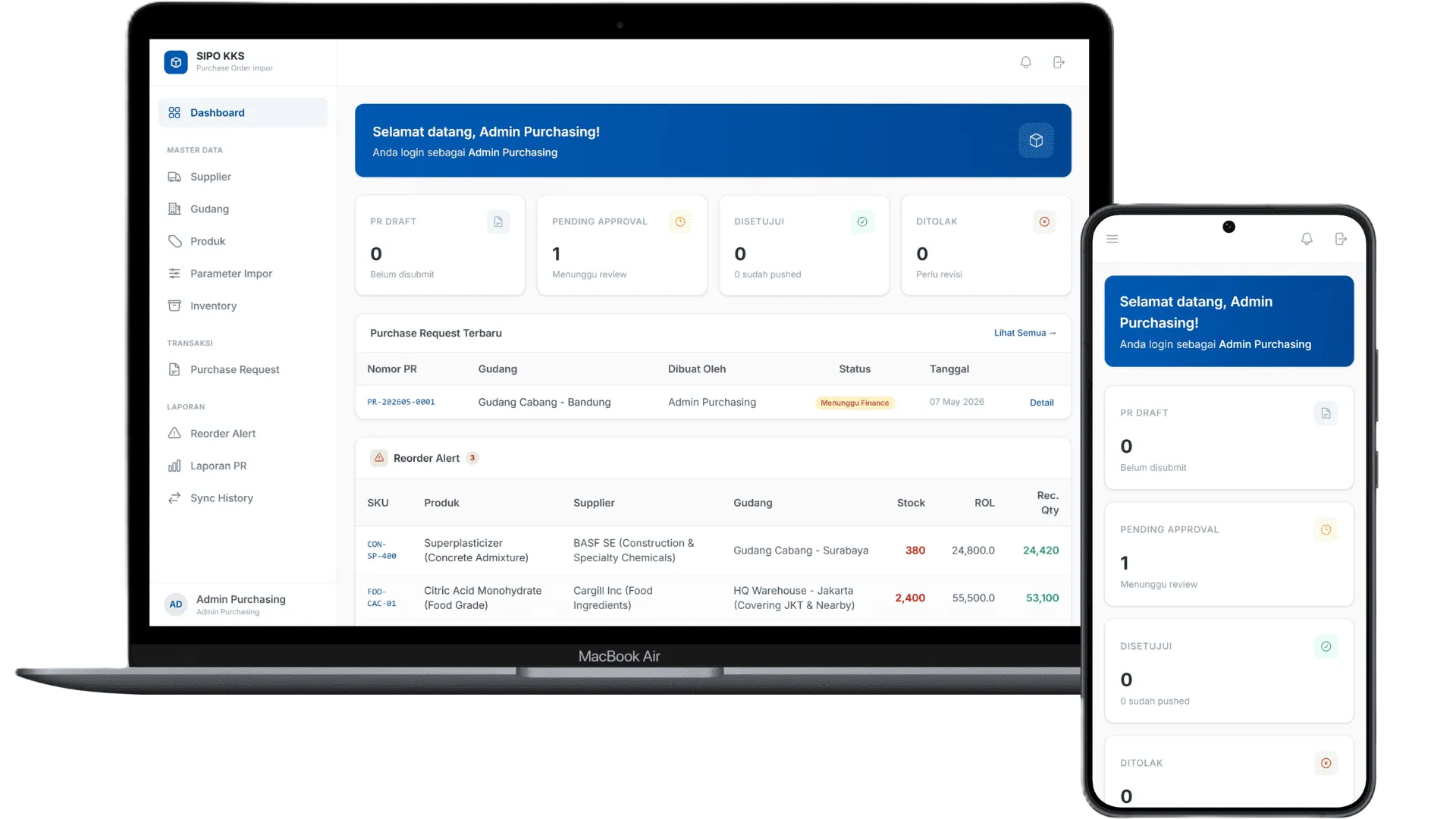 Aplikasi Planning & Purchasing Impor
